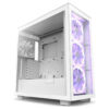 NZXT H9 Elite Premium Dual-Chamber Mid-Tower Tempered Glass Gaming Case – White Beauty with RGB Fans