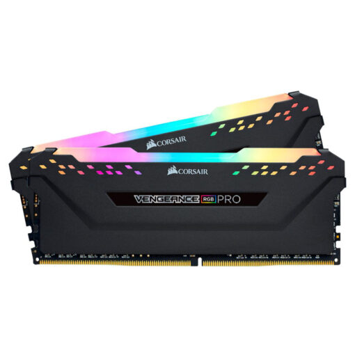 مجموعة ذاكرة CORSAIR VENGEANCE RGB PRO سعة 16 جيجابايت (2 × 8 جيجابايت) DDR4 بسرعة 3600 ميجاهرتز CL18 باللون الأسود