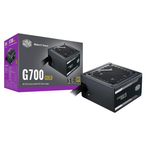 Cooler Master G700: 700W Gold 80+ Certified Power Supply with 120mm HDB Fan (Non-Modular)