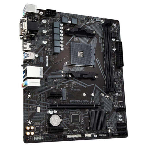 GIGABYTE A520M S2H: mATX Motherboard, AMD RYZEN Processors, AM4/DDR4/PCIe 3.0/1xM.2