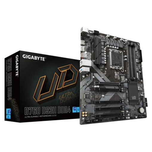 GIGABYTE B760 DS3H: ATX Gaming Motherboard, Intel 13th 12th Series, LGA 1700/DDR4/PCIe 4.0/2xM.2