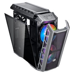 COOLERMASTER H500P Mesh Grey ARGB Mid tower Tempered Glass Gaming Case – Mesh Cooling with ARGB