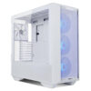 NZXT H7 Elite ATX Tempered Glass Mid Tower Gaming Case – Matte White Beauty with RGB Fans
