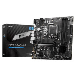 MSI PRO B760M-P: mATX Gaming Motherboard, Intel 13th 12th Series, LGA 1700/DDR5/PCIe 4.0/2xM.2