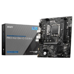 MSI PRO H610M-G DDR5: LGA 1700 Intel 12th PCIe 4.0 USB 3.2 Gen1 M.2 mATX Motherboard