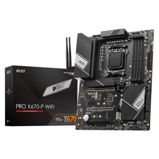 MSI PRO X670-P WIFI: ATX Gaming Motherboard, WiFi 6E, AMD RYZEN 7000 Series AM5/DDR5/PCIe 5.0/4xM.2