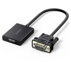 UGREEN 15cm VGA to HDMI Adapter (50945) – Short VGA to HDMI Connectivity Solution