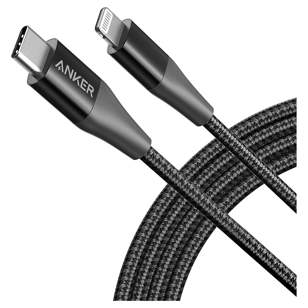 Anker PowerLine Soft USB-C to Lightning Cable 3ft - Black
