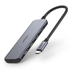 UGREEN Type C 4-Port USB3.0 Hub with Micro USB Power Supply (CM219) – Compact USB Hub with Micro USB Power