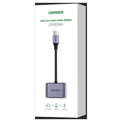 UGREEN USB-C to 3.5mm Audio Adapter with Power Supply (CM231) - USB-C Audio Solution with Power Support - Image 2