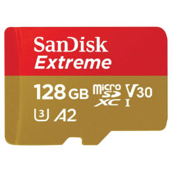 SanDisk 128GB Extreme microSDXC UHS-I Memory Card + Adapter