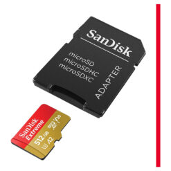 بطاقة الذاكرة SanDisk Extreme microSDXC UHS-I بسعة 512 جيجابايت + محول