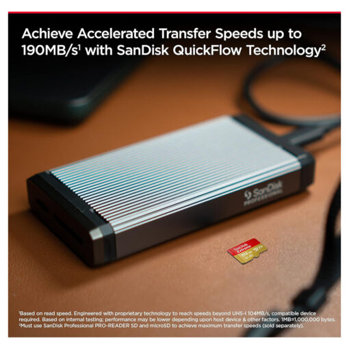 بطاقة الذاكرة SanDisk Extreme microSDXC UHS-I بسعة 512 جيجابايت + محول