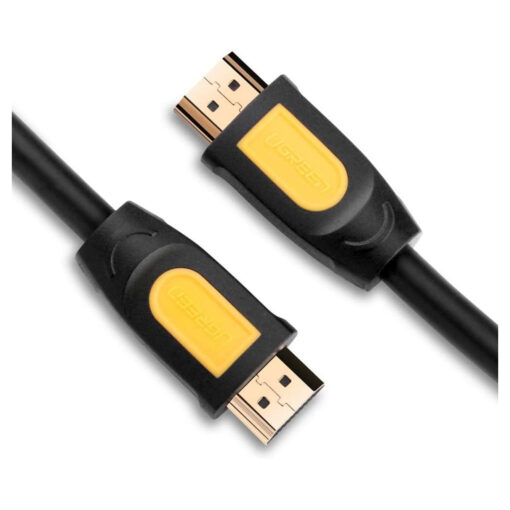 UGREEN HD101 HDMI كابل دائري 5 متر – أصفر وأسود – قياسي – طول كابل HDMI دائري لتطبيقات مختلفة
