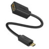 UGREEN HD101 HDMI كابل دائري 3 متر – أصفر وأسود – قياسي – طول كابل HDMI دائري لتطبيقات مختلفة