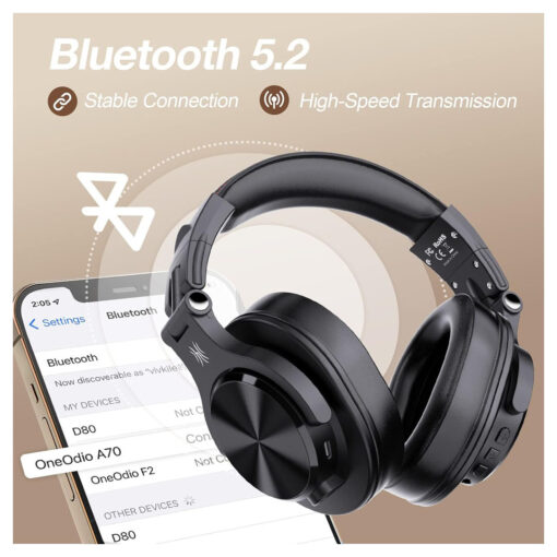 سماعات الرأس اللاسلكية OneOdio A70 بتقنية البلوتوث