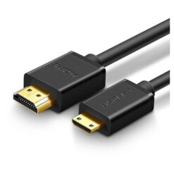 UGREEN 11167 Mini HDMI to HDMI Cable – 1.5M – Short Mini HDMI to HDMI Cable for Compact Connectivity