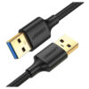 UGREEN US135 USB 2.0 كابل الماسح الضوئي للطابعة - 1 متر - كابل USB 2.0 قصير لتوصيل الطابعة والماسح الضوئي