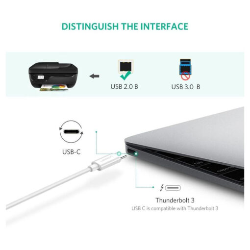 UGREEN US241 USB C to Type B Printer Scanner Cable – USB C to Type B Cable for Printer and Scanner Connectivity