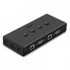 UGREEN CM200 2 In 1 Out KVM HDMI Switch Box: Enables switching between two HDMI input sources to one output display.