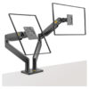 NB North Bayou F195A Dual Monitor Desk Mount Stand Full Motion Swivel Computer Monitor Arm Fits 2 Screens up to 32”