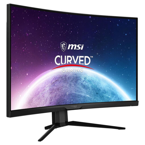 MSI MAG 325CQRF-QD شاشة ألعاب منحنية 31.5 بوصة، 2560 × 1440 (QHD) Rapid VA مع Quantum Dot، 1 مللي ثانية، 170 هرتز، FreeSync Premium، HDR جاهز، 1000R، HDMI، DisplayPort، إمالة وارتفاع قابل للتعديل