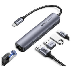 UGREEN 5-in-1 4K HDMI USB C Hub – Enhanced Connectivity for USB-C Devices