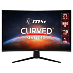 MSI G273CQ, 27″ Curved Gaming Monitor, 2560 x 1440 (QHD), VA, 170Hz, FreeSync Premium, HDR Ready, HDMI, Displayport, Tilt