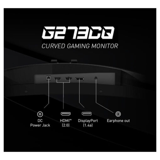 MSI G273CQ, 27″ Curved Gaming Monitor, 2560 x 1440 (QHD), VA, 170Hz, FreeSync Premium, HDR Ready, HDMI, Displayport, Tilt