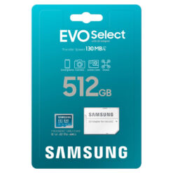 Samsung Evo Select MicroSDXC U3 512GB + Adapter