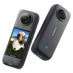 Insta360 X4 - كاميرا أكشن مقاومة للماء 8K 360، زاوية واسعة 4K، واقي عدسة قابل للإزالة، بطارية 135 دقيقة، تحرير الذكاء الاصطناعي، التثبيت - مثالية للرياضة، والسفر، والخارج