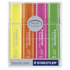 مجموعة أقلام تحديد قوس قزح من Staedtler Textsurfer، مجموعة متنوعة من 4 قطع