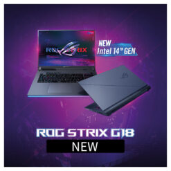 الكمبيوتر المحمول ASUS ROG Strix G18 - Intel Core i9-14900HX، RTX 4060، 18 بوصة 2.5K 240 هرتز، فولت أخضر، الجيل الرابع عشر