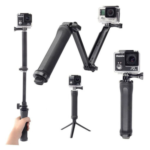 Selfie Stick Floating Hand Grip + 3-Way Grip Arm