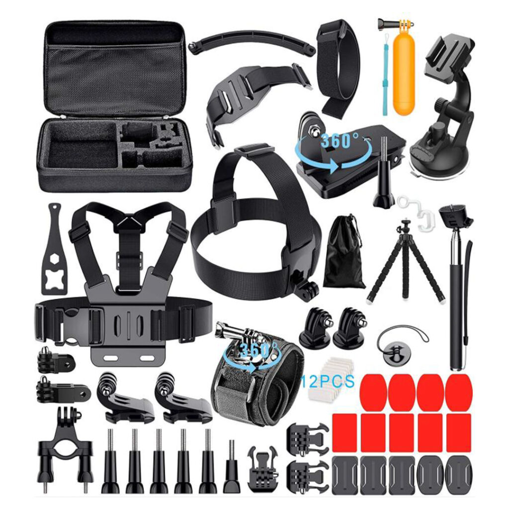 59 in 1 GoPro Accessories Kit - Ultimate Bundle - OfficeJo