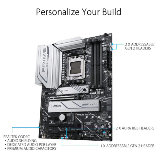 Asus Prime X670-P AMD X670 Socket AM5 ATX DDR5-SDRAM Motherboard