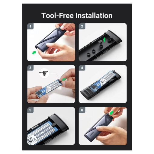 UGREEN Portable M.2 NVMe & SATA SSD Enclosure