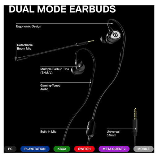 SteelSeries Tusq In-Ear Mobile Gaming Headset