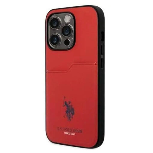 U.S. Polo iPhone 15 Pro PU Card Slot DH Hard Case