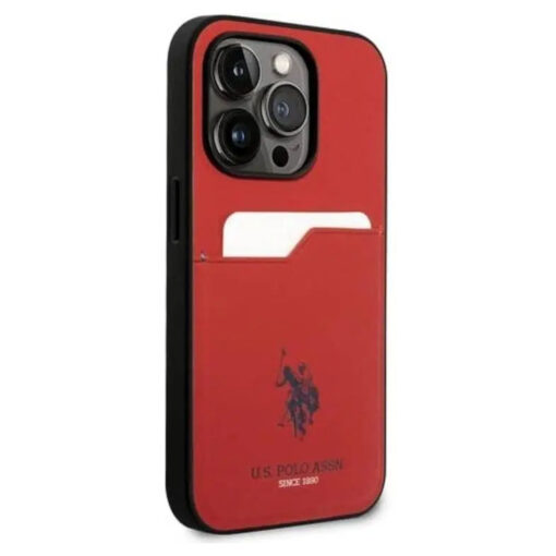 U.S. Polo iPhone 15 Pro PU Card Slot DH Hard Case