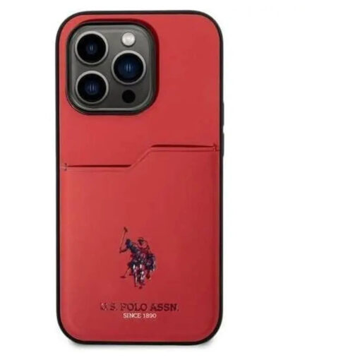 U.S. Polo iPhone 15 Pro PU Card Slot DH Hard Case