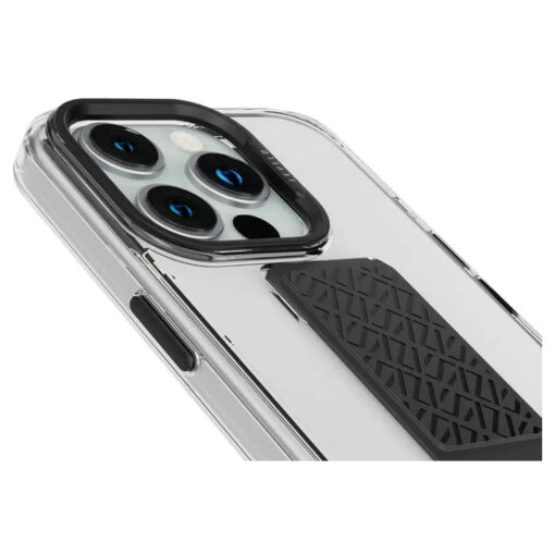 Levelo Morphix Clara Grip Case for iPhone 15 - Premium Leather Kickstand, Shock-Proof - Image 3