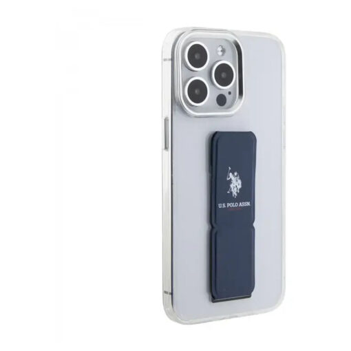 U.S. Polo Assn. iPhone 15 Clear Case with Leather Gripstand - Premium Protection - Image 3