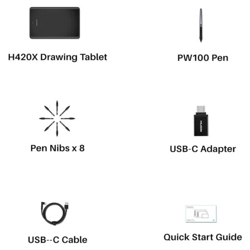 ⁦HUION H420X OSU Graphic Drawing Tablet⁩ - الصورة ⁦7⁩