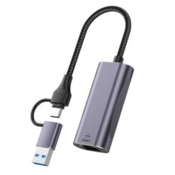 HAING USB & Type-C Gigabit Ethernet Adapter