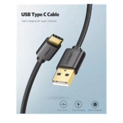 UGREEN 20884 USB 3.0 to USB-C Cable – Black – 2m