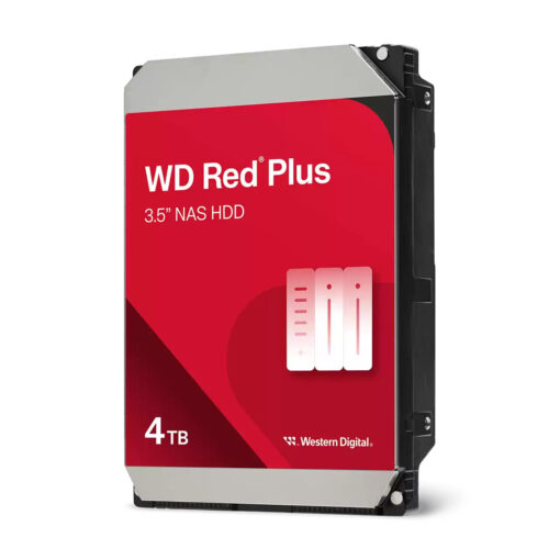 WD Red Plus Internal NAS HDD 3.5" - 4TB | Reliable NAS Storage