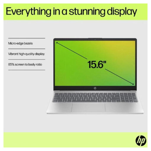 HP 15-fd0144ne Laptop | 13th Gen Intel Core i7-1355U, 16GB DDR4, 15.6" FHD IPS Micro Edge - Natural Silver - Image 5