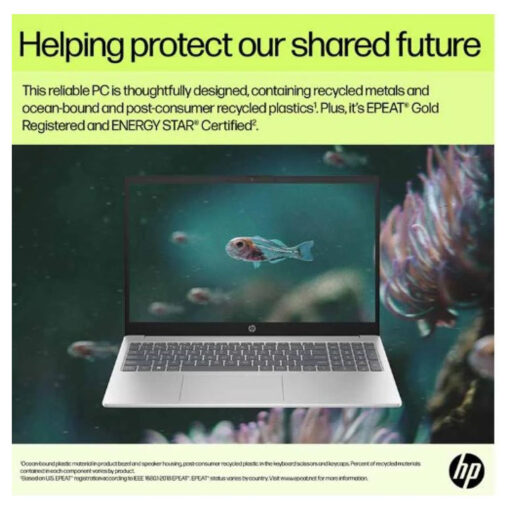 HP 15-fd0144ne Laptop | 13th Gen Intel Core i7-1355U, 16GB DDR4, 15.6" FHD IPS Micro Edge - Natural Silver - Image 6