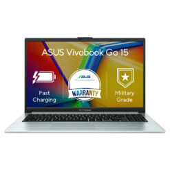 ASUS Vivobook Go 15 Laptop 2024 – Intel Core i3-N305, 8GB DDR4, 512GB SSD, 15.6″ FHD IPS-Level Display, Green Gray